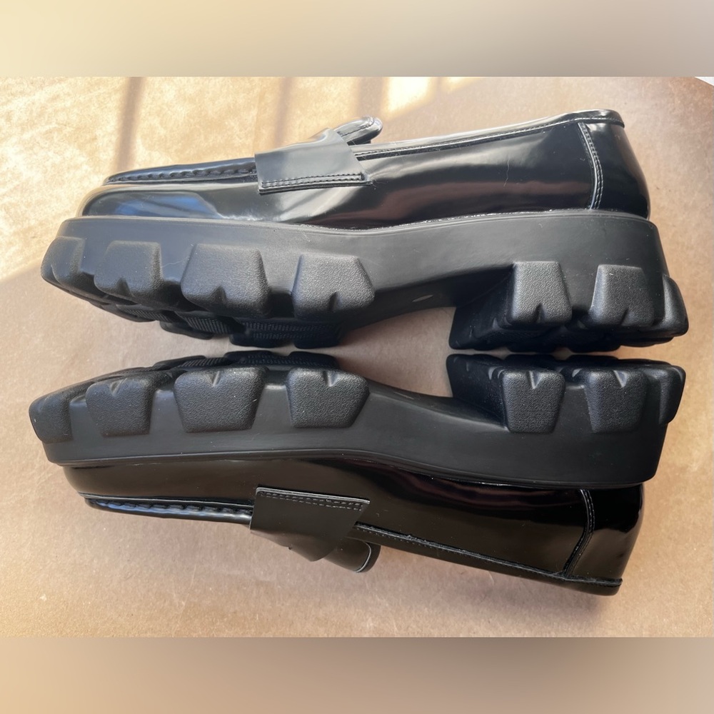 Bar III Black Platform Loafers Shoes Size 10 M - Picture 6 of 12